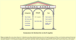 Desktop Screenshot of catena-aurea.de